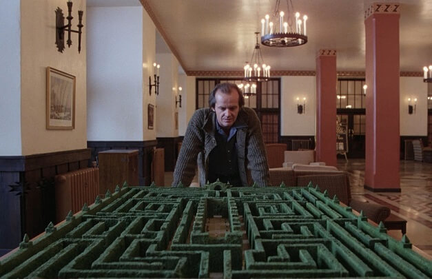 Jack Torrance observa o Labirinto 