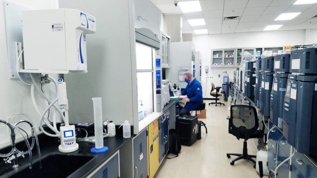 PURIST Ultrapure water purification system in laboratory